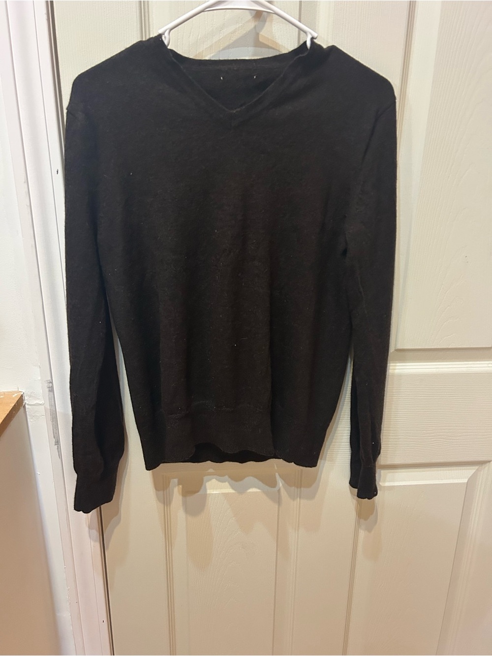 J. Crew Black V-Neck Women's Sweater